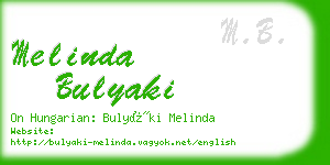 melinda bulyaki business card